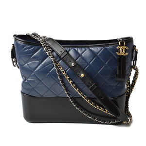 Chanel Shoulder Bag Hobo Bag Chain Gabrielle De Chanel Blue Coco Mark